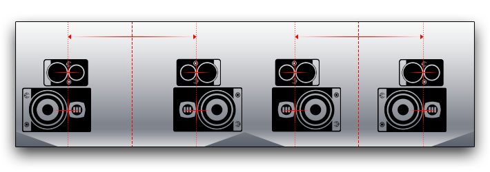 EVE Audio - Speaker position in a stereo setup